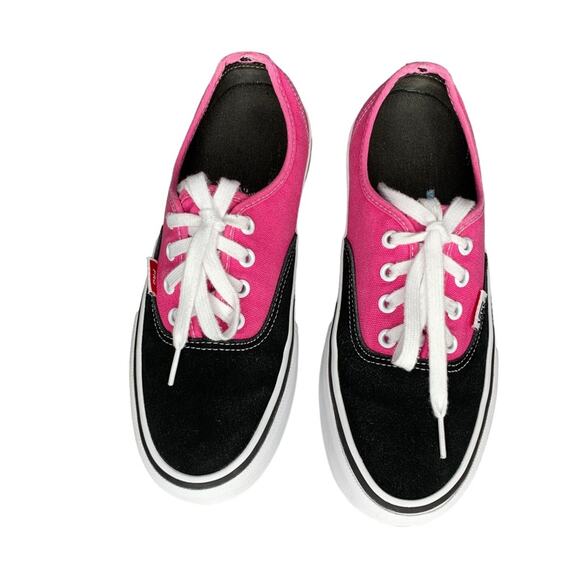 Vans Authentic Pro Suede Canvas Sneaker Magenta Pink Black Size Men 6 - Picture 2 of 16